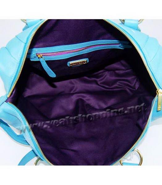 Miu Miu Zipped Shoulder Bag Blue-5