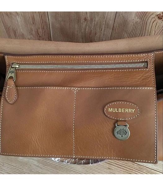 Mulberry Bayswater Light Coffee Plain Veins Leather 50cm Oversize Bag-1