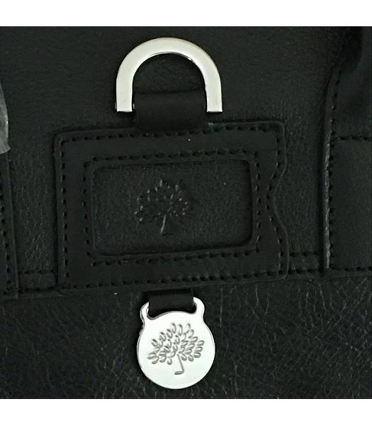 Mulberry Black Calfskin Leather 23cm Delevingne Bag-3