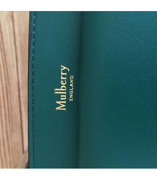 Mulberry Black&Green Plain Veins Leather 31cm Tote Bag-6