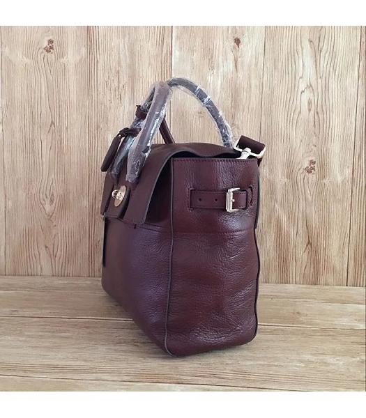 Mulberry Jujube Calfskin Leather 30cm Delevingne Bag-1