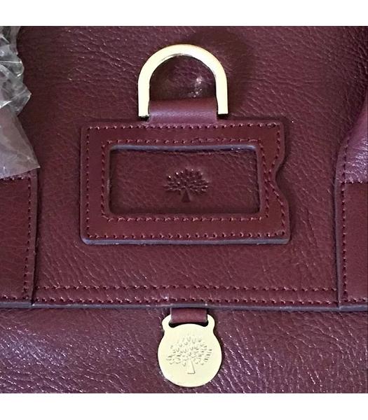 Mulberry Jujube Calfskin Leather 30cm Delevingne Bag-2