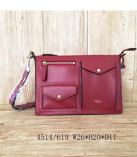 Mulberry Latest Style Red Leather Small Shoulder Bag
