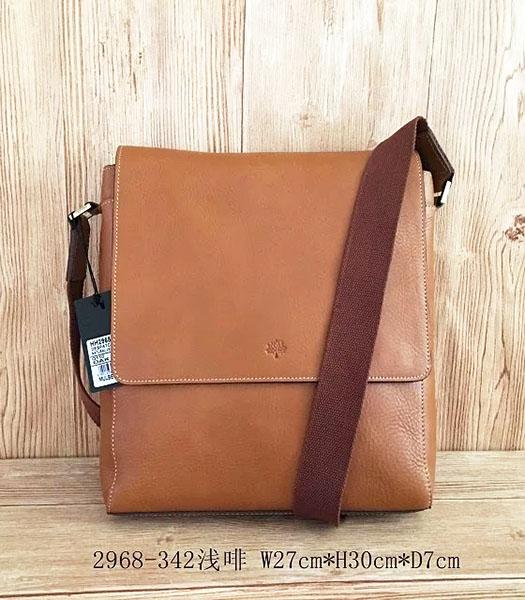 Mulberry New Design Light Coffee Leather 27cm Messenger Bag
