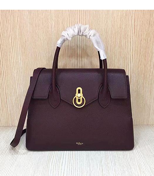 Mulberry Seaton Jujube Litchi Veins Leather Top Handle Shoulder Bag