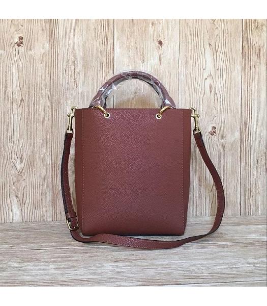 Mulberry Small Maple Light Coffee Litchi Veins Leather 23cm Tote Bag-3