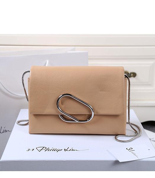 Phillip Lim Apricot Leather Small Alix Flap Bag