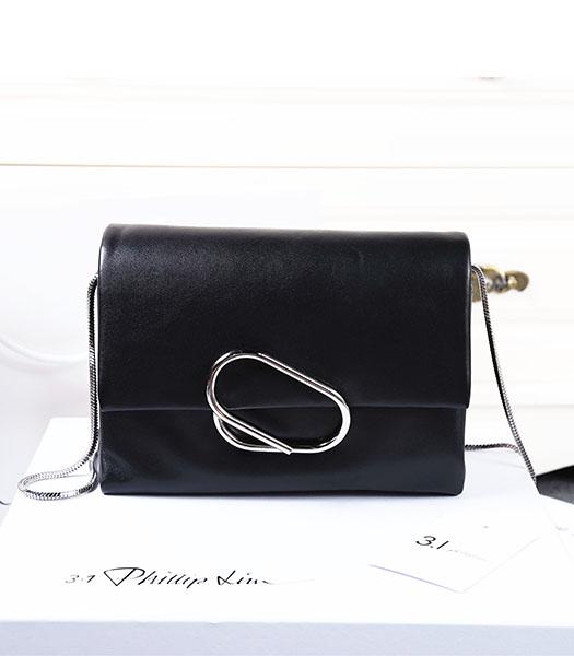 Phillip Lim Black Leather Small Alix Flap Bag