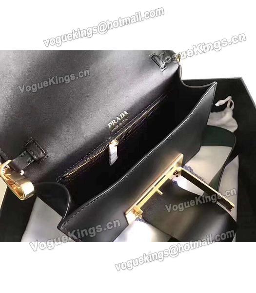 Prada 1BD068 Mixed Colors Original Leather Shoulder Bag Green-6