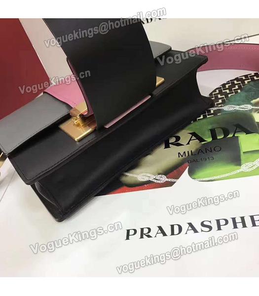 Prada 1BD068 Mixed Colors Original Leather Shoulder Bag Pink-4