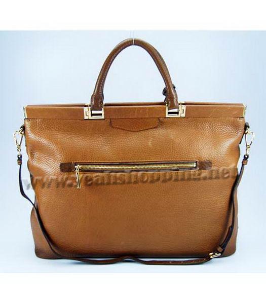 Prada 2010 New Tote Bag in Light Coffee Oil Wax Leather-3
