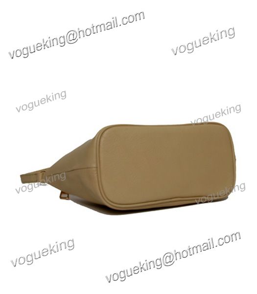 Prada Apricot Leather Shoulder Bag-3