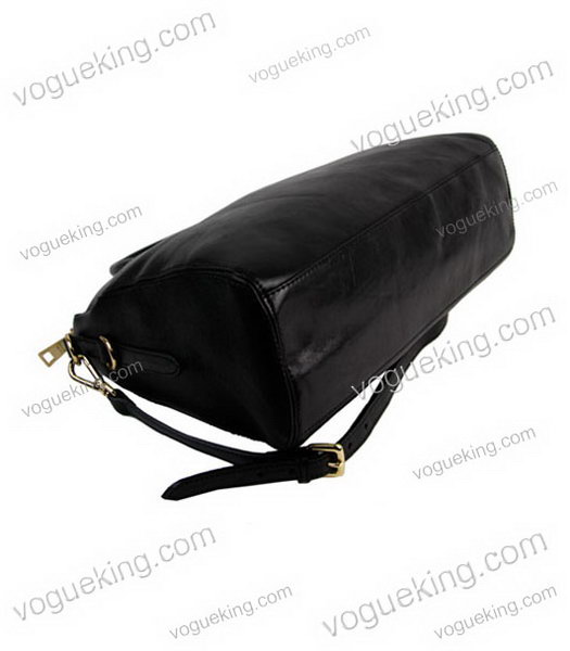 Prada Black Calfskin Leather Top Handle Bag-3