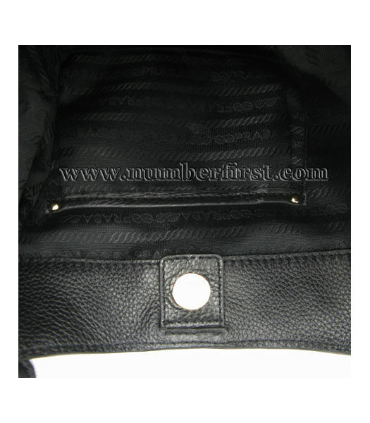 Prada Black Calfskin Shoulder Bag -7