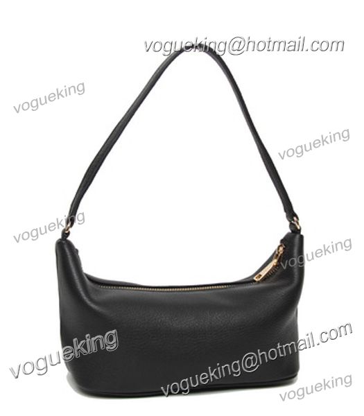 Prada Black Leather Shoulder Bag-2