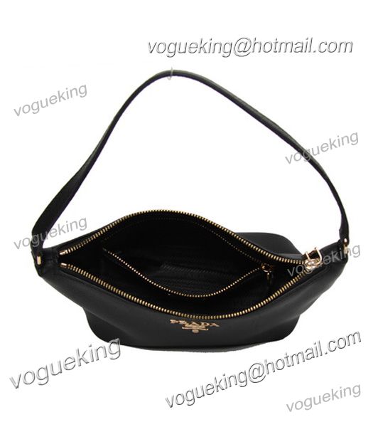 Prada Black Leather Shoulder Bag-4