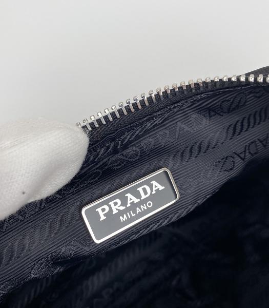 Prada Black Nylon With Original Leather Cloud Hobo Bag-1