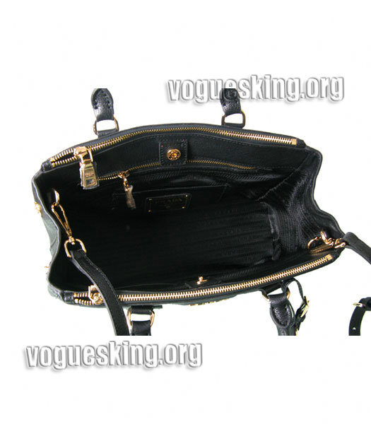 Prada Black Original Leather Tote Bag-4