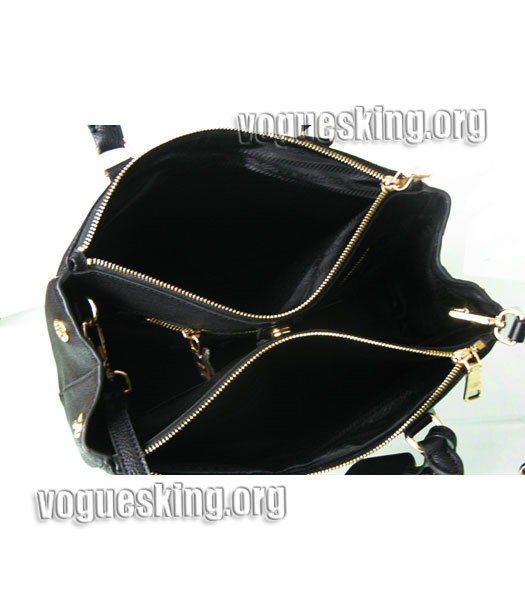 Prada Black Original Leather Tote Bag-5