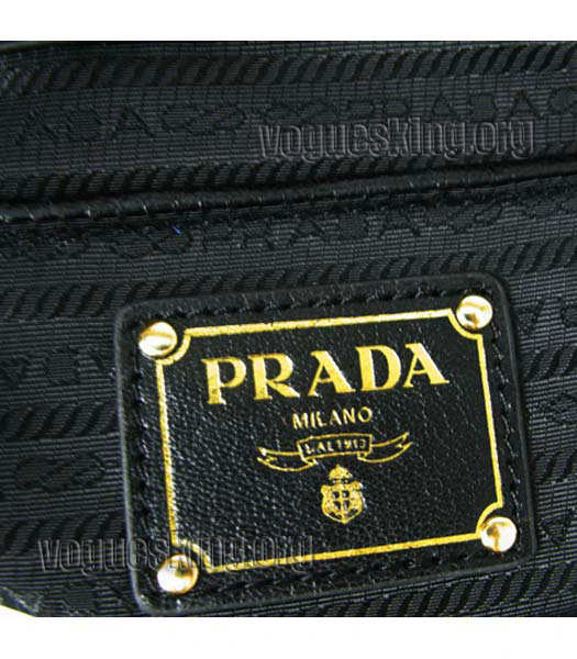 Prada Black Original Leather Tote Bag-6