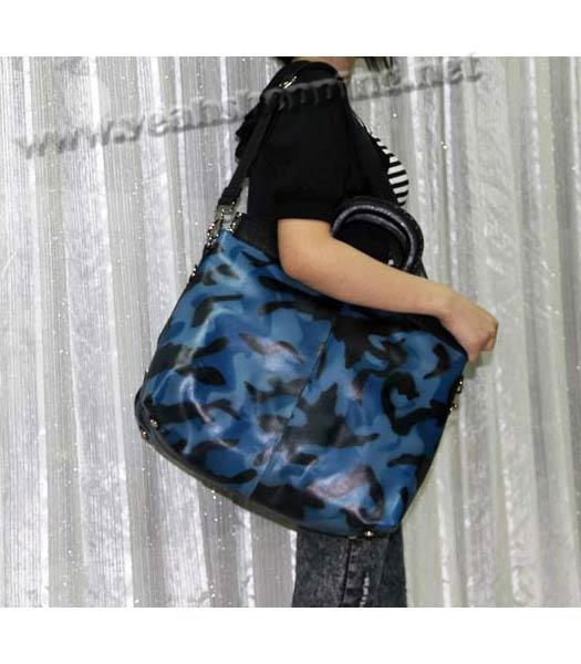 Prada Blue Leather Tote Bag-9