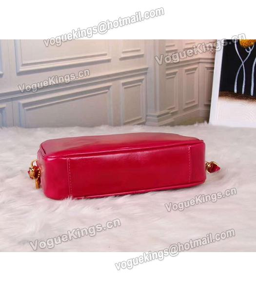 Prada BN1678 Oil Wax Leather Small Shoulder Bag Red-1