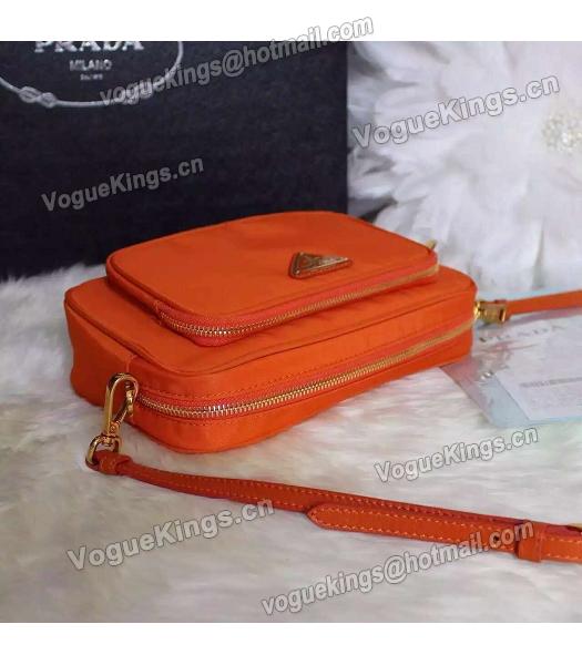 Prada BN1862 Orange Nylon Small Crossbody Bag-3