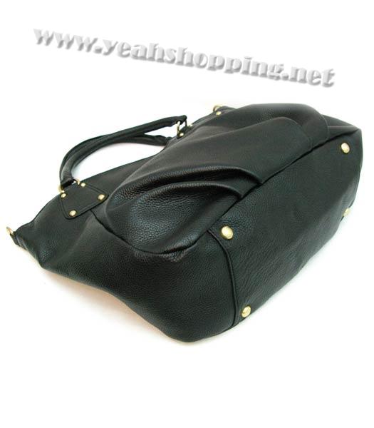 Prada Calfskin Shoulder Bag Black-2