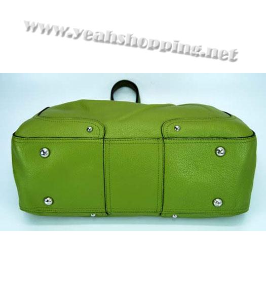 Prada Cervo Antic Tote Bag Green-5