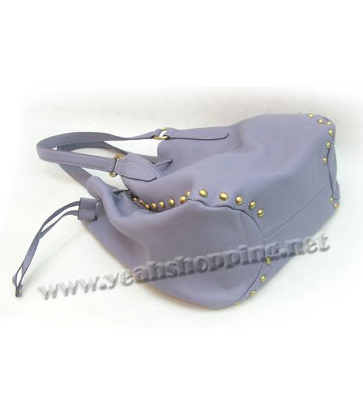 Prada Cervo Dome Tote Bag Pink_Purple Oil Leather-2