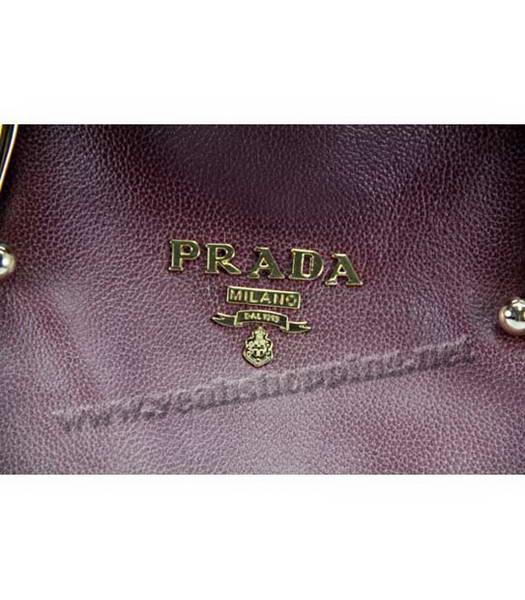 Prada Colorful Shoulder Bag Purple_Black Leather-3