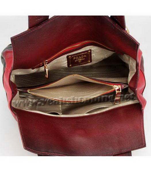 Prada Colorful Shoulder Bag Red_Black Leather-5