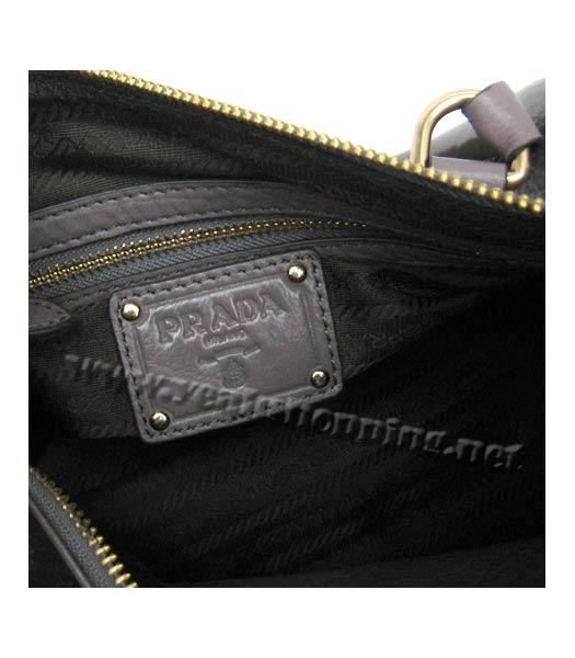 Prada Cowhide Leather Tote Bag in Dark Grey_BL0610-5