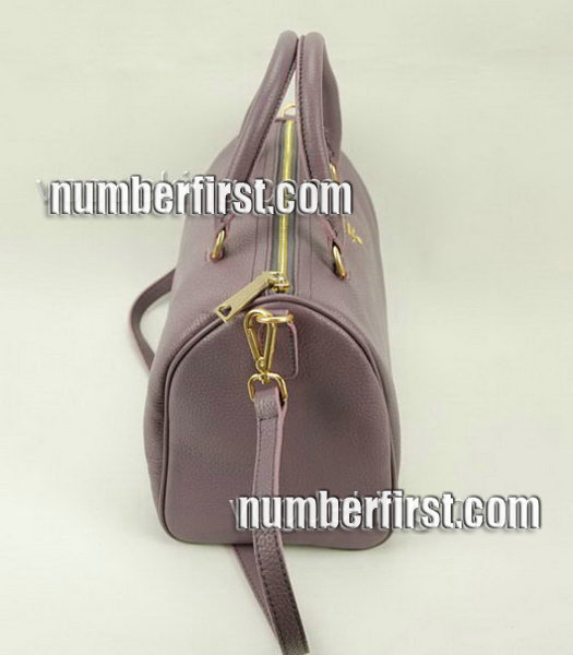 Prada Cowhide Leather Tote Bag in Pink_Purple-2
