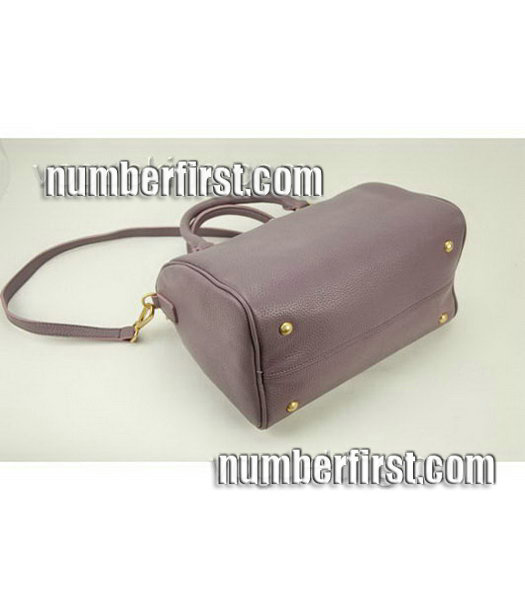 Prada Cowhide Leather Tote Bag in Pink_Purple-3