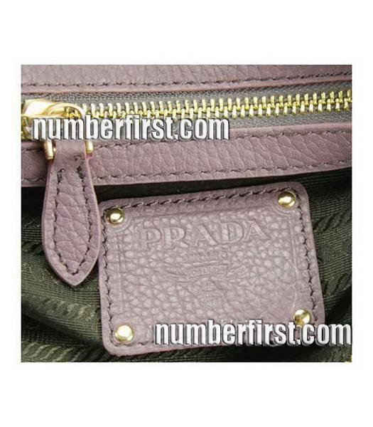 Prada Cowhide Leather Tote Bag in Pink_Purple-6