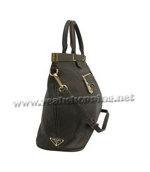 Prada Deerskin Leather Tote Bag Coffee-2