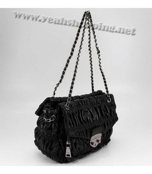 Prada Gaufre Nappa Leather Handbag Black-1