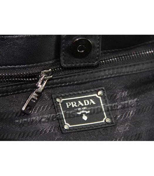 Prada Gaufre Nappa Leather Handbag Black-7