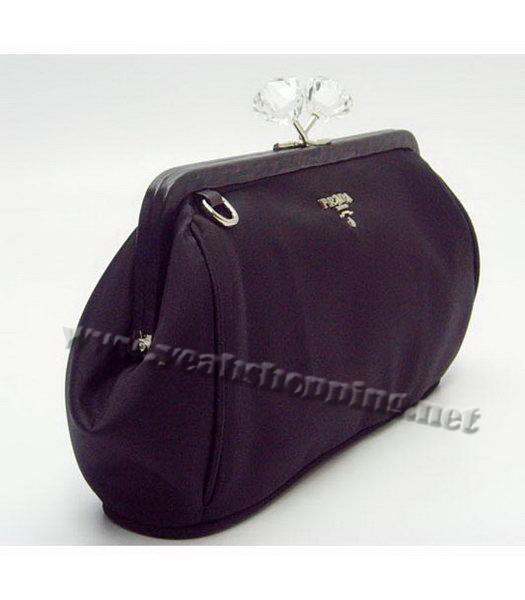 Prada Gaufre Nylon Clutch Bag in Black-1