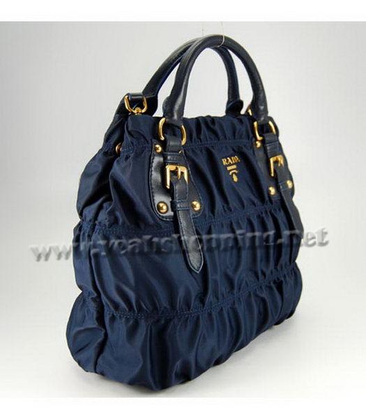 Prada Gaufre Nylon Tote Bag in Blue-1