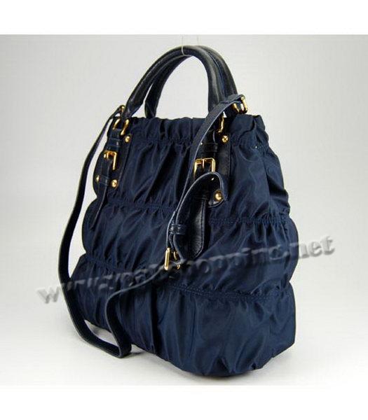 Prada Gaufre Nylon Tote Bag in Blue-2
