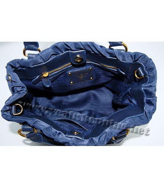 Prada Gaufre Nylon Tote Bag in Blue-6