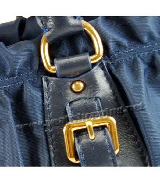 Prada Gaufre Nylon Tote Bag in Blue-5