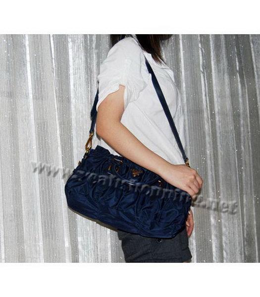 Prada Gaufre Nylon Tote Bag in Blue-9