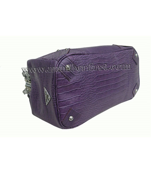 Prada Grained Calf Leather Pale Bag in Purple-3