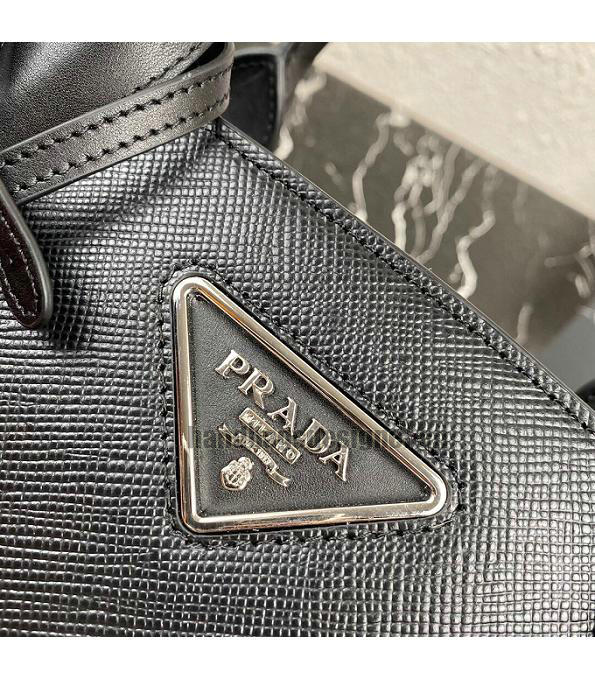 Prada Kristen Black Original Saffiano Leather Tote Handbag-3