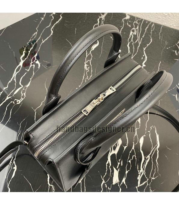 Prada Kristen Black Original Saffiano Leather Tote Handbag-6