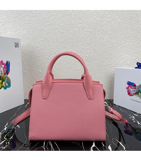 Prada Kristen Pink Original Saffiano Leather Tote Handbag-1