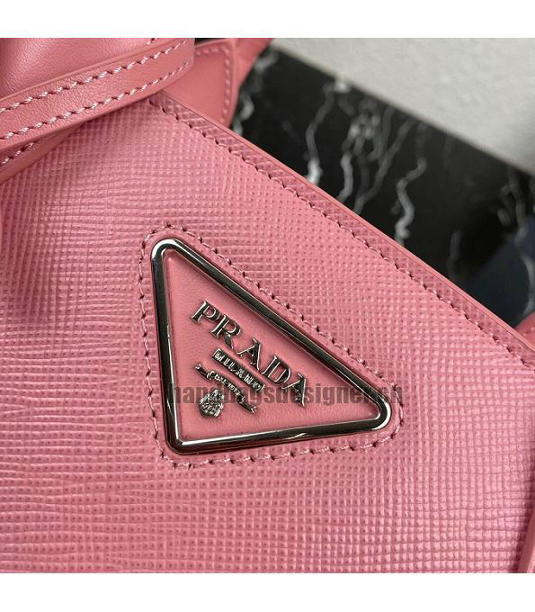 Prada Kristen Pink Original Saffiano Leather Tote Handbag-3
